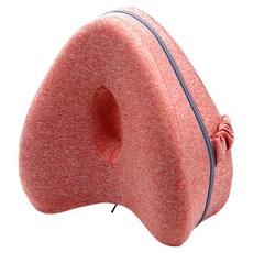 숨에르 측면 다리 편한 메모리폼 베개, 레드, 1개