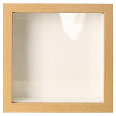 픽앤홈 드라이플라워 액자 정사각, 1개, 원목색