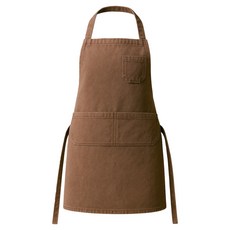 Kandeo Leather 帆布掛頸式圍裙 Low 5, 1個, 深栗色