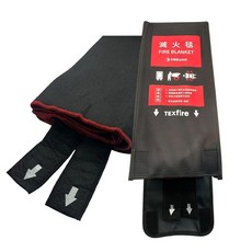 中保防災科技 TEXfire滅火毯, 黑色, 1個