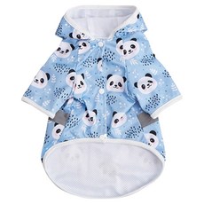 Wavy Days Ruto圖案狗狗雨衣, 1個, 藍色