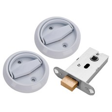 DailyOn 堅固耐用門把 + 雙面膠帶 2入組, 1套, 象牙白