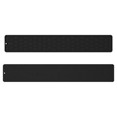 Meo 廚房浴室防滑矽膠瀝水墊 55cm, 2個, 黑色