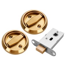 DailyOn 堅固耐用門把 + 雙面膠帶 2入組, 1套, 金色