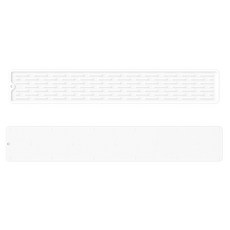 Meo 廚房浴室防滑矽膠瀝水墊 55cm, 2個, 白色