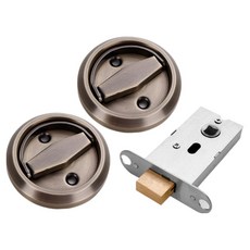 DailyOn 堅固耐用門把 + 雙面膠帶 2入組, 1套, 古銅色