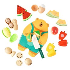 PLAYMAX 小熊水果切切樂12件組, 1套, 混和顏色
