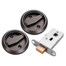 DailyOn 堅固耐用門把 + 雙面膠帶 2入組, 1套, 麻灰色