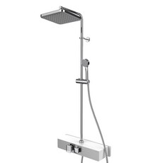 siiwon 승민해바라기 선반형 해바라기 3way 레인 욕실 벽붙이 수도꼭지 샤워수전 메탈 화이트 방문설치, 1개