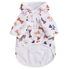 Wavy Days Ruto圖案狗狗雨衣, 1個, 棕色