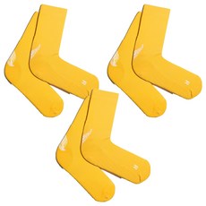 LI2 Black Wing 跑步中筒襪, 3個, 金黃色