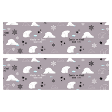 吸濕排汗運動毛巾, 2條, 北極熊