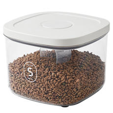 寵物密封儲糧桶, 透明, 5L, 1個