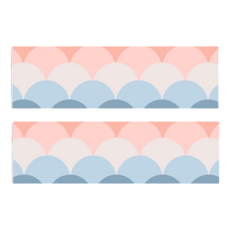 吸濕排汗運動毛巾, 2條, 北歐圖案