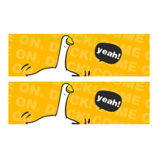 吸濕排汗運動毛巾, 2條, 加油鴨