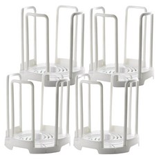 Reddot 紅點生活 可調節伸縮瀝水碗碟收納架, 純淨白, 4個