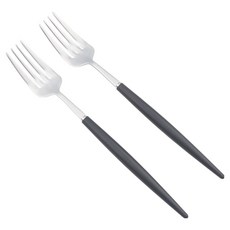 Bogen Allemande 緞面餐具 餐叉, 2個, 黑色