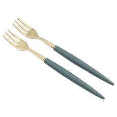 보겐 알르망드 골드 커트러리 티포크, 올리브, 2개