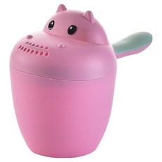 스마일 하마 다용도 샤워 바가지, 핑크, 1개