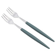 Bogen Allemande 緞面餐具茶叉, 2個, 橄欖綠