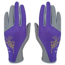 HIGH MOUNT 鬆餅格紋拼色運動長手套 雙手配戴組, 紫色