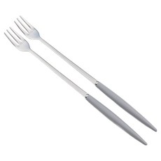 보겐 알르망드 샤틴 커트러리 롱포크, 그레이, 2개