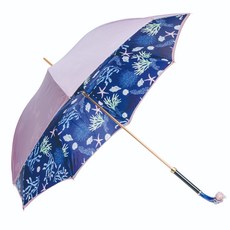 PASOTTI 女士奢華雙層布赭石海星手動雨傘 WX792K92