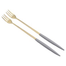 Bogen Allemande 金色餐具長叉, 2個, 灰色