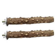 Bellapic 鳥用紓壓棲木 原木站架 山椒木 15cm, 2個, 單一顏色