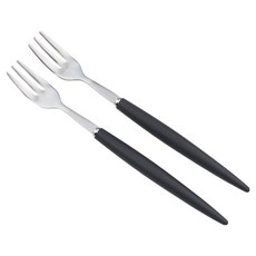 Bogen Allemande 緞面餐具茶叉, 2個, 黑色