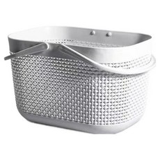 PEONIST 小物收納手提浴室籃, 灰色