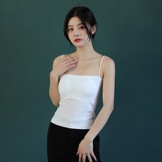 엘쏘 여성용 슬림 캡내장 베이직 데일리 끈나시 3p