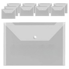 인포멀스 A4 버튼투명파일, 모던 화이트, 10개