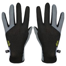 HIGH MOUNT Waffle 拼接運動長手套 雙手穿戴組, 黑色