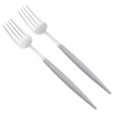 보겐 알르망드 샤틴 커트러리 디저트포크, 그레이, 2개