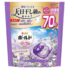 Bold 日本原裝進口 4合1洗衣膠囊 薰衣草茉莉香 紫, 70顆, 1袋