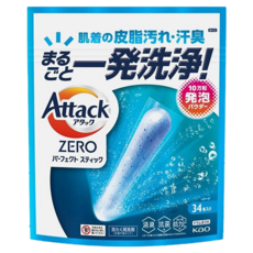 Attack ZERO 極效洗衣霸, 34顆, 1袋