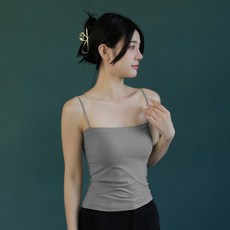 엘쏘 여성용 슬림 캡내장 베이직 데일리 끈나시 3p