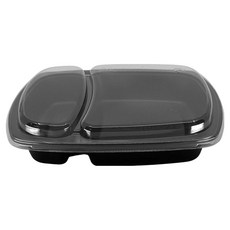 Swan便當盒包裝容器 2格 含蓋 20163, 1件, 100個
