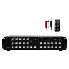 제이프로 12채널 2400W 블루투스 앰프, PRO-2400, 블랙