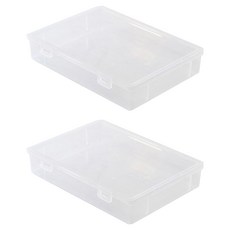 생활업글연구소 파일 케이스 대형 A4, 투명, 2개