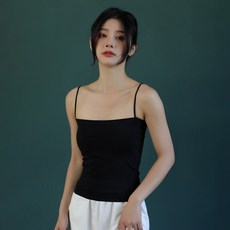 엘쏘 여성용 슬림 캡내장 베이직 데일리 끈나시 3p