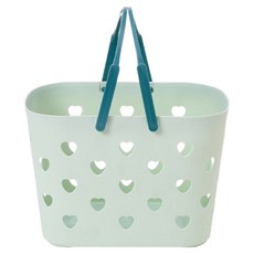 PEONIST 愛心鏤空沐浴籃, 薄荷綠