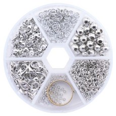 Pose Shine 多合一鑰匙圈手鍊材料DIY手作工藝套組, 1個, 白色