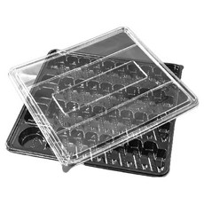 Swan 壽司包裝盒 36格 附蓋 1036, 50個, 1入