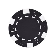 Dassamol高級彩色撲克籌碼 100入, 黑色, 1個