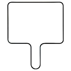 노르노르 양면 소형 휴대용 손잡이 화이트보드 블랙