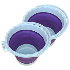 데일리쿠 日常美術水桶 2入, 圓形紫色