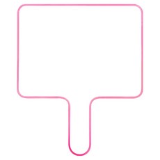 노르노르 양면 소형 휴대용 손잡이 화이트보드 핑크