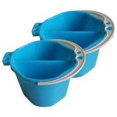 Dailycoo 大容量美術水桶 2入, 藍色